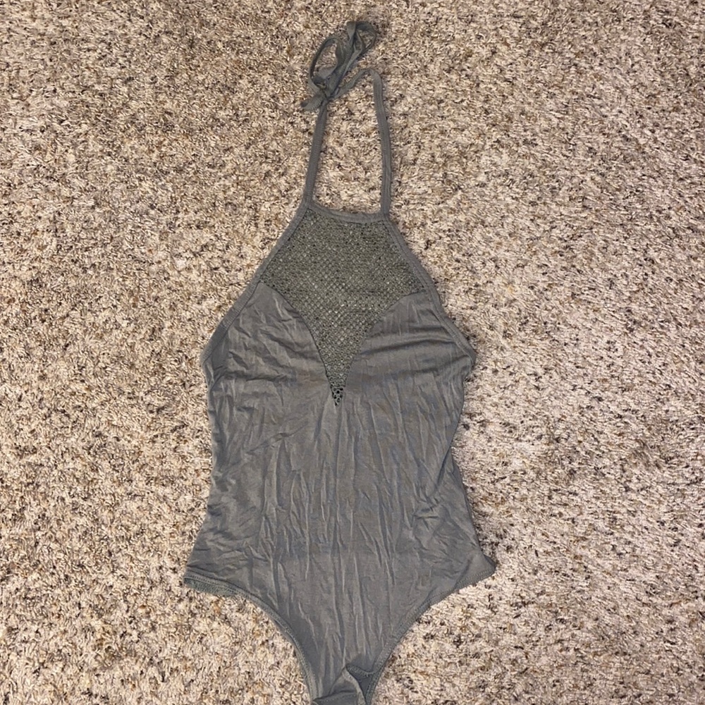 Green bodysuit Boohoo